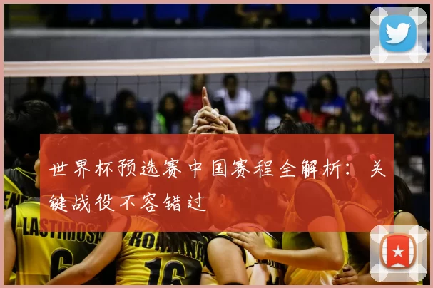 世界杯预选赛中国赛程全解析:关键战役不容错过