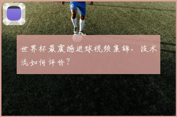 世界杯最震撼进球视频集锦,技术流如何评价?